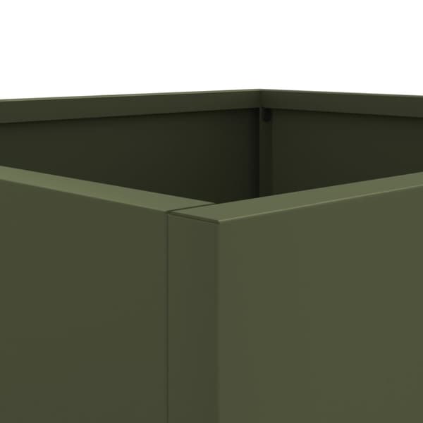 vidaXL Odlingslådor 2 st olivgrön 49x47x46 cm kallvalsat stål -  Krukor & odlingslådor
