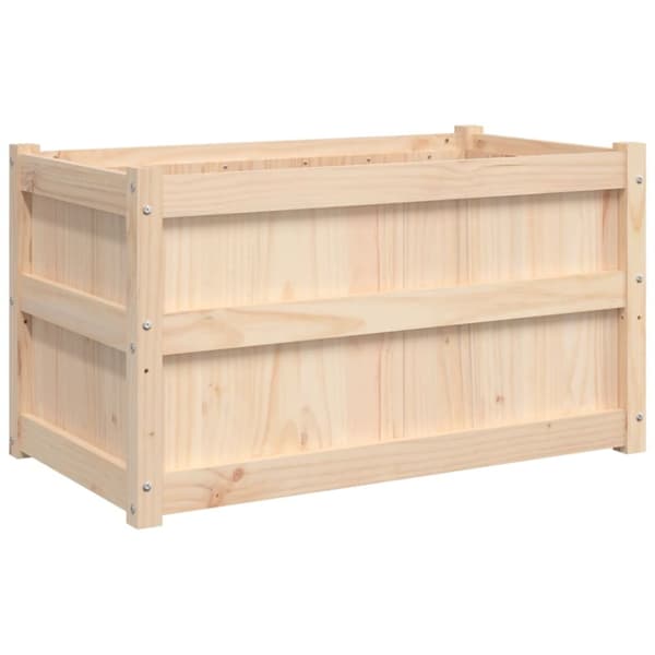 vidaXL plantekasse 90x50x50 cm massivt fyrretræ - Plantekrukker