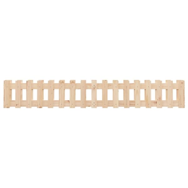 vidaXL højbed med stakitdesign 200x30x30 cm massivt fyrretræ -  Plantekrukker