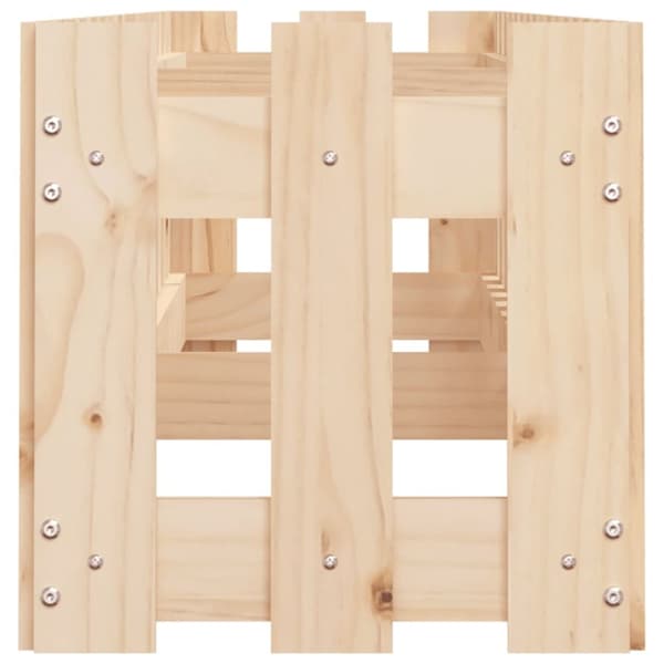 vidaXL højbed med stakitdesign 200x30x30 cm massivt fyrretræ -  Plantekrukker