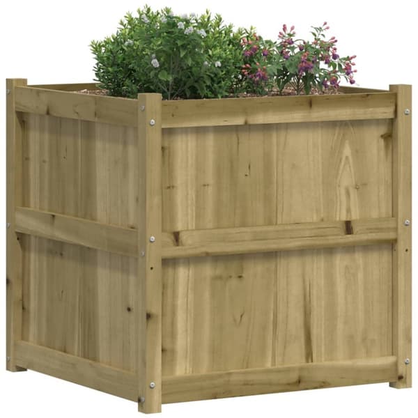 vidaXL plantekasse 70x70x70 cm imprægneret fyrretræ - Plantekrukker