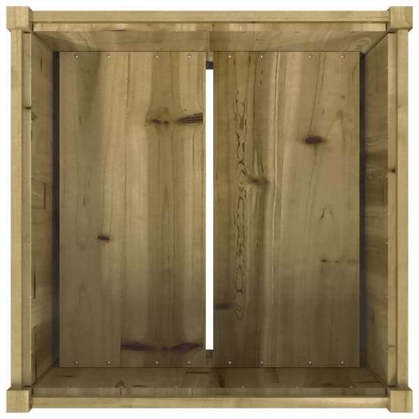vidaXL plantekasse 70x70x70 cm imprægneret fyrretræ - Plantekrukker