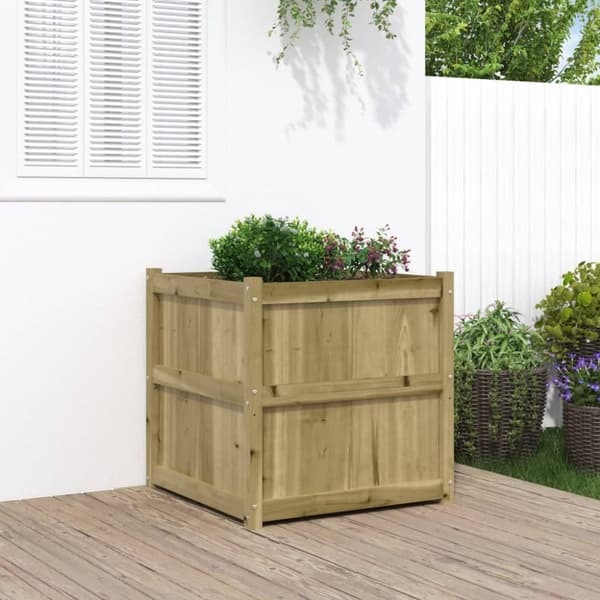 vidaXL plantekasse 70x70x70 cm imprægneret fyrretræ -  Plantekrukker