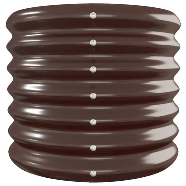 vidaXL plantekasse 260x40x36 cm pulverlakeret stål brun -  Plantekrukker