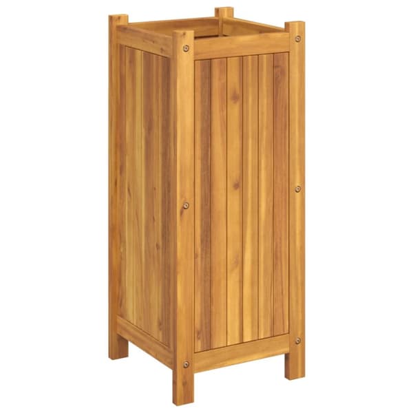 vidaXL plantekasse med for 31x31x75 cm massivt akacietræ - Plantekrukker