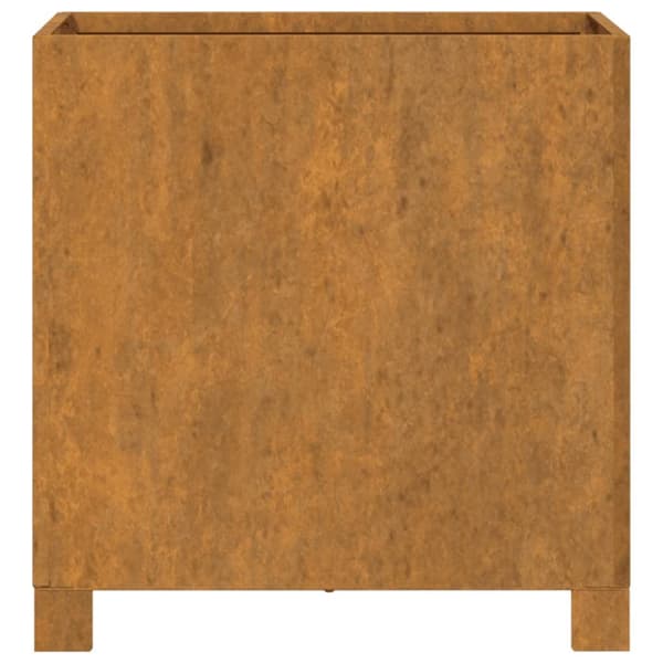 vidaXL plantekasse med ben 42x40x43 cm cortenstål rustfarvet -  Plantekrukker