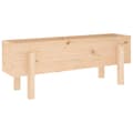 Pikkukuva 3 / 10: vidaXL Korotettu kukkalaatikko 101x30x38 cm täysi mänty -  Kukkaruukut & istutuslaatikot