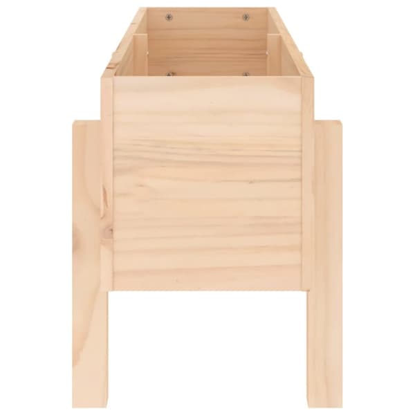 vidaXL Korotettu kukkalaatikko 101x30x38 cm täysi mänty -  Kukkaruukut & istutuslaatikot
