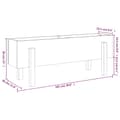 Pikkukuva 10 / 10: vidaXL Korotettu kukkalaatikko 101x30x38 cm täysi mänty -  Kukkaruukut & istutuslaatikot