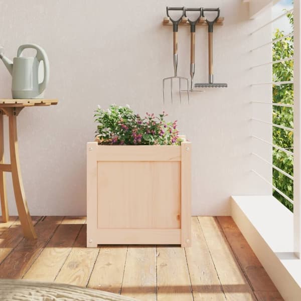vidaXL Odlingslåda 40x40x40 cm massiv furu - Krukor & odlingslådor