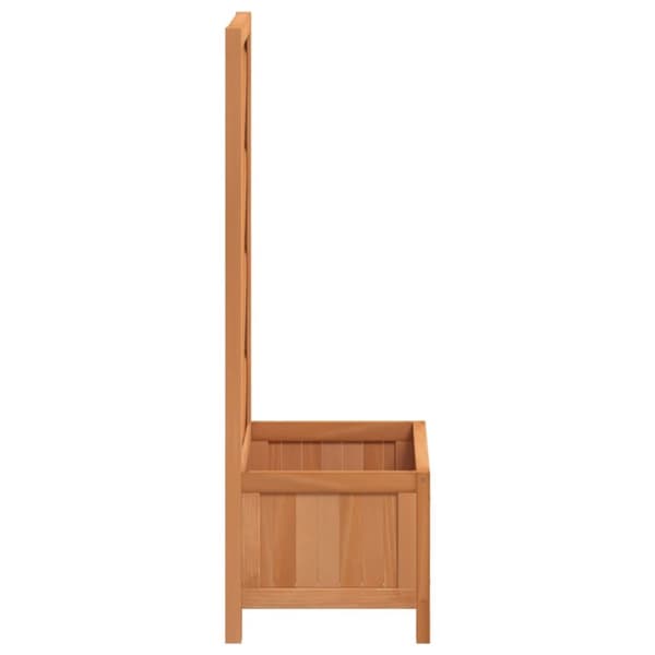 vidaXL plantekasse med espalier massivt grantræ brun -  Plantekrukker