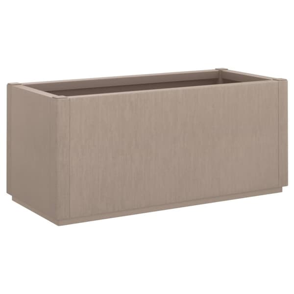 vidaXL plantekasse 80x36x35 cm PP brun -  Plantekrukker
