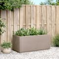 Miniatyrbillede 4 af 11: vidaXL plantekasse 80x36x35 cm PP brun -  Plantekrukker