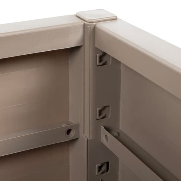 vidaXL plantekasse 80x36x35 cm PP brun -  Plantekrukker
