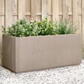 Miniatyrbillede 2 af 11: vidaXL plantekasse 80x36x35 cm PP brun -  Plantekrukker