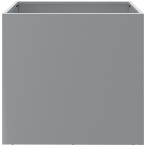 vidaXL Odlingslåda silver 42x40x39 cm galvaniserat stål - Krukor & odlingslådor