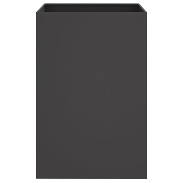 vidaXL plantekasse 52x48x75 cm koldvalset stål sort -  Plantekrukker