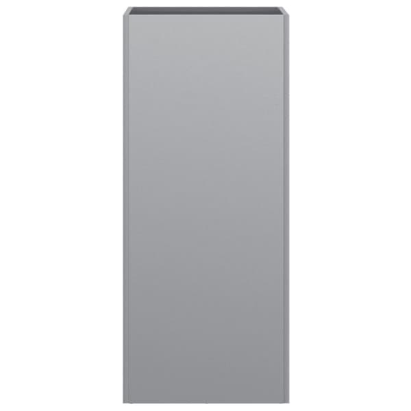 vidaXL Odlingslåda silver 32x29x75 cm galvaniserat stål - Krukor & odlingslådor