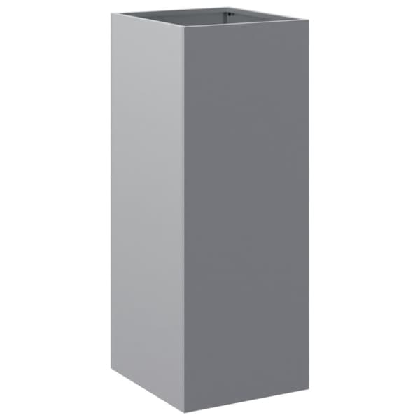 vidaXL Odlingslåda silver 32x29x75 cm galvaniserat stål - Krukor & odlingslådor