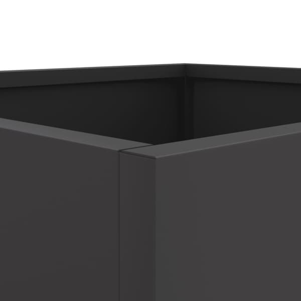 vidaXL plantekasser 2 stk. 32x30x29 cm koldvalset stål sort -  Plantekrukker
