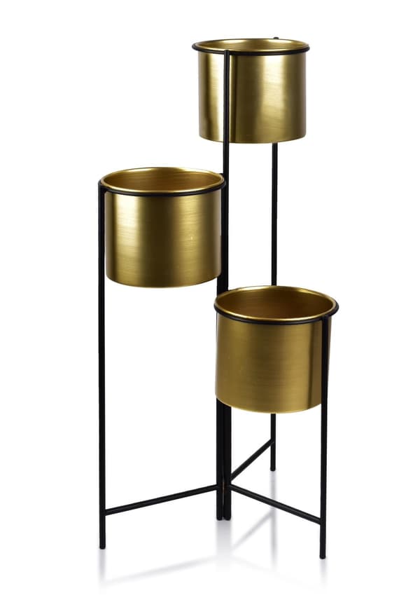 SWEN GOLD Blomsterstand h80x19,5cm, h60x19,5cm, h40x19,5cm