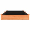 Miniatyrbillede 6 af 9: The Living Store plantekasse med foring 240x120x25 cm massivt fyrretræ brun -  Plantekrukker