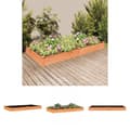 Miniatyrbillede 1 af 9: The Living Store plantekasse med foring 240x120x25 cm massivt fyrretræ brun -  Plantekrukker