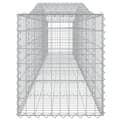 Miniatyrbillede 5 af 6: The Living Store buet gabionkurv 400x50x60/80 cm galvaniseret jern -  Plantekrukker