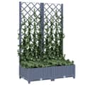 Miniatyrbillede 4 af 9: The Living Store plantekasse med espalier 80x40x121,5 cm PP mørkegrå -  Plantekrukker