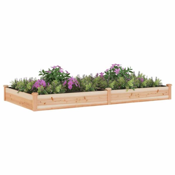 The Living Store plantekasse med foring 240x120x25 cm massivt fyrretræ -  Plantekrukker