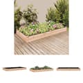 Miniatyrbillede 1 af 9: The Living Store plantekasse med foring 240x120x25 cm massivt fyrretræ -  Plantekrukker