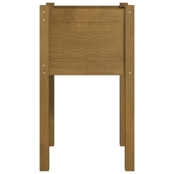 The Living Store Odlingslåda honungsbrun 40x40x70 cm massiv furu - Krukor & odlingslådor