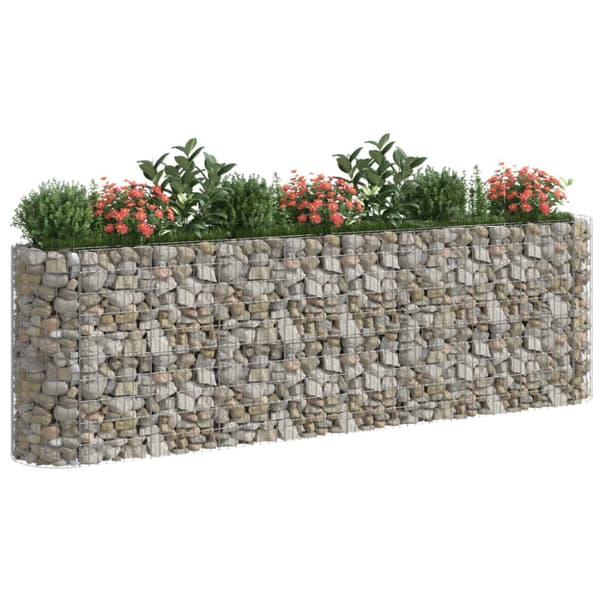 The Living Store gabion-højbed 330x50x100 cm galvaniseret jern -  Plantekrukker