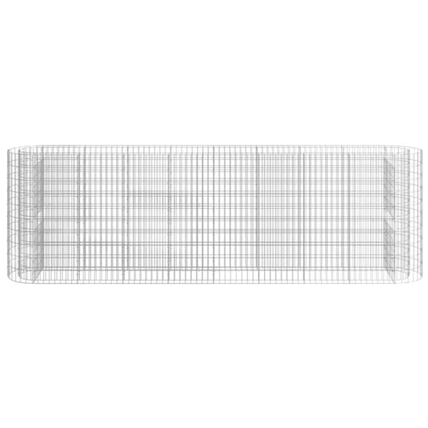 The Living Store gabion-højbed 330x50x100 cm galvaniseret jern -  Plantekrukker