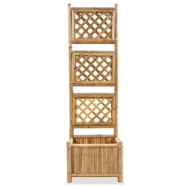The Living Store Odlingslåda med spaljé upphöjd bambu 40 cm -  Krukor & odlingslådor