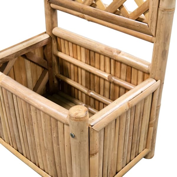 The Living Store Odlingslåda med spaljé upphöjd bambu 40 cm -  Krukor & odlingslådor