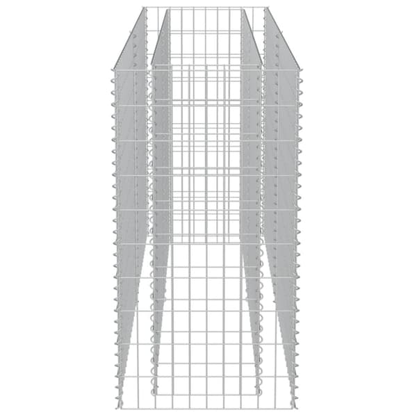 The Living Store gabion-højbed 180x50x100 cm galvaniseret stål -  Plantekrukker