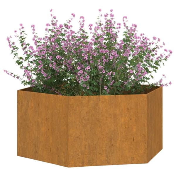 The Living Store Odlingslåda rostfärgad 90x90x45 cm rosttrögt stål -  Krukor & odlingslådor