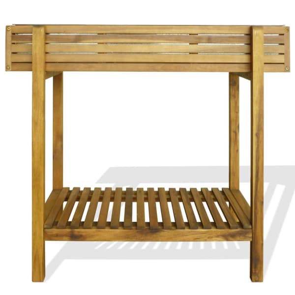 The Living Store Odlingslåda upphöjd massivt akaciaträ och sink -  Krukor & odlingslådor
