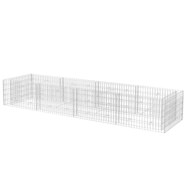 The Living Store gabion-højbed 360x90x50 cm stål -  Plantekrukker