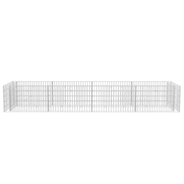 The Living Store gabion-højbed 360x90x50 cm stål -  Plantekrukker