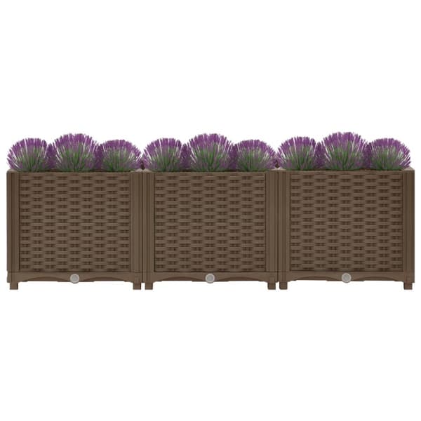 The Living Store højbed 120x40x38 cm polypropylen - Plantekrukker