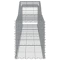 Miniatyrbillede 6 af 7: The Living Store buede gabionkurve 2 stk. 400x50x60/80 cm galvaniseret jern -  Plantekrukker