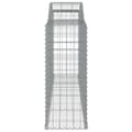 Miniatyrbillede 6 af 7: The Living Store buede gabionkurve 2 stk. 300x50x120/140 cm galvaniseret jern -  Plantekrukker