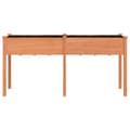 Miniatyrbillede 5 af 9: The Living Store plantekasse med foring 161x45x76 cm massivt fyrretræ brun -  Plantekrukker