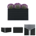 Pikkukuva 1 / 7: The Living Store Korotettu puutarhalaatikko 100x100x45 cm galvanoitu teräs -  Kukkaruukut & istutuslaatikot