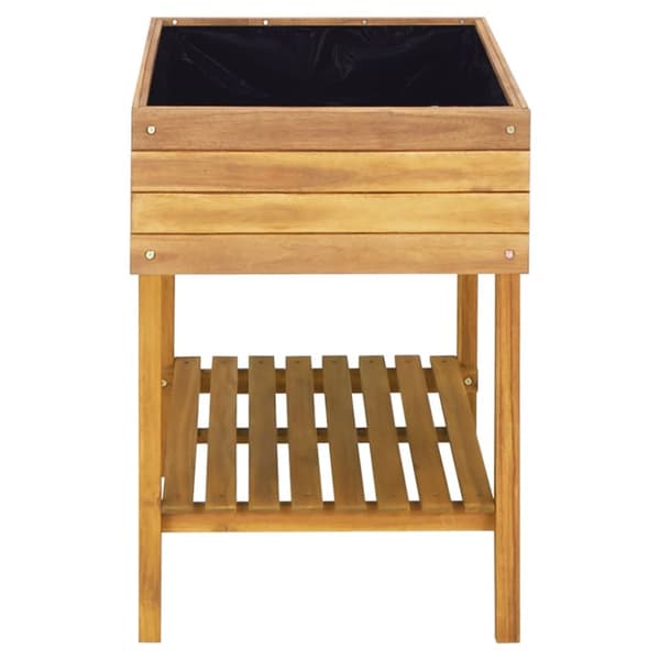 The Living Store forhøjet plantekasse 78,5 x 58,5 x 78,5 cm massivt akacietræ -  Plantekrukker
