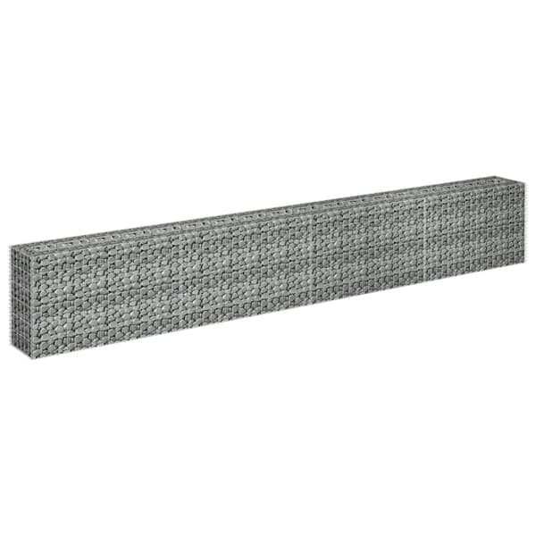 The Living Store gabion-højbed 360x30x60 cm galvaniseret stål -  Plantekrukker