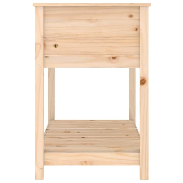 The Living Store Odlingslåda med hylla 111,5x54x81 cm massiv furu - Krukor & odlingslådor
