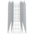 Miniatyrbillede 5 af 6: The Living Store buet gabion-højbed 200x50x100 cm galvaniseret jern -  Plantekrukker